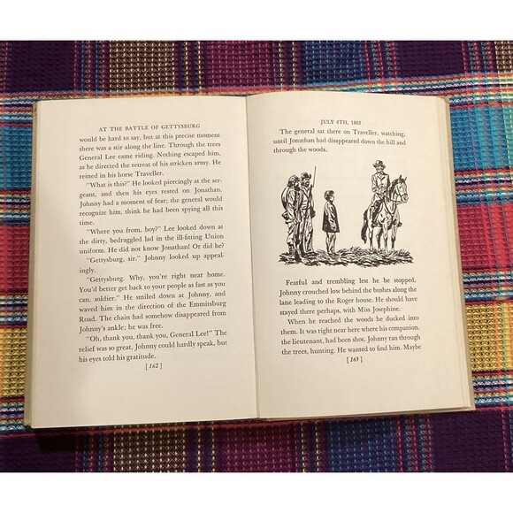 Vintage 1955 We Were At The Battle of Gettysburg Hardcover Book Grosset & Dunlap - Picture 11 of 13